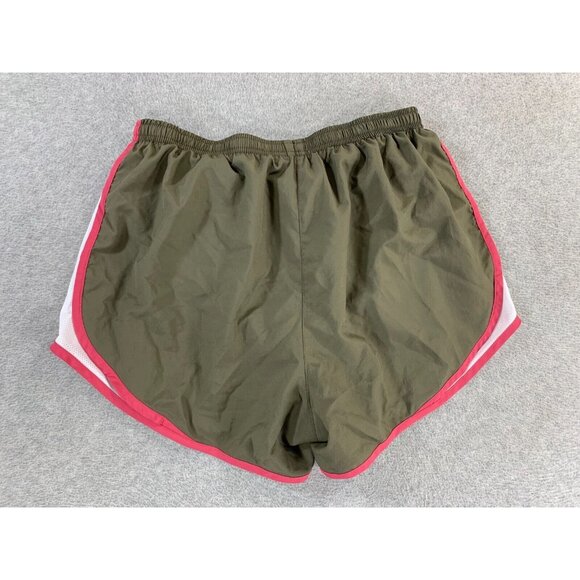 Nike Dri Fit TEMPO Lined Running Shorts (Women's Medium) Gray/Green -‎ 3" - Picture 9 of 9